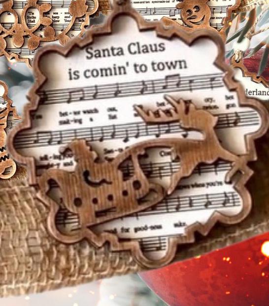 Hymnal Christmas Ornament| Christmas Ornaments | Handmade Christmas Gifts | Custom