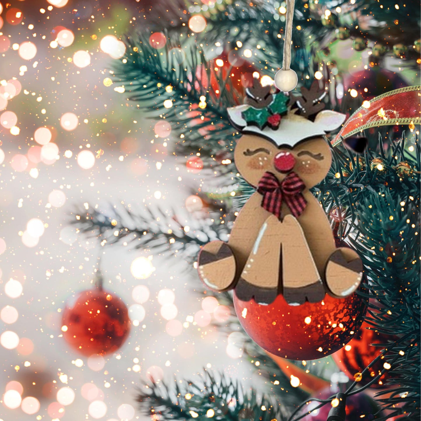 Deer Christmas Ornament| Christmas Ornaments | Handmade Christmas Gifts | Custom