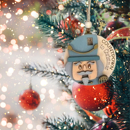 Hand painted Layered Nutcracker Christmas Countdown  Christmas Ornament| Christmas Ornaments | Handmade Christmas Gifts | Custom