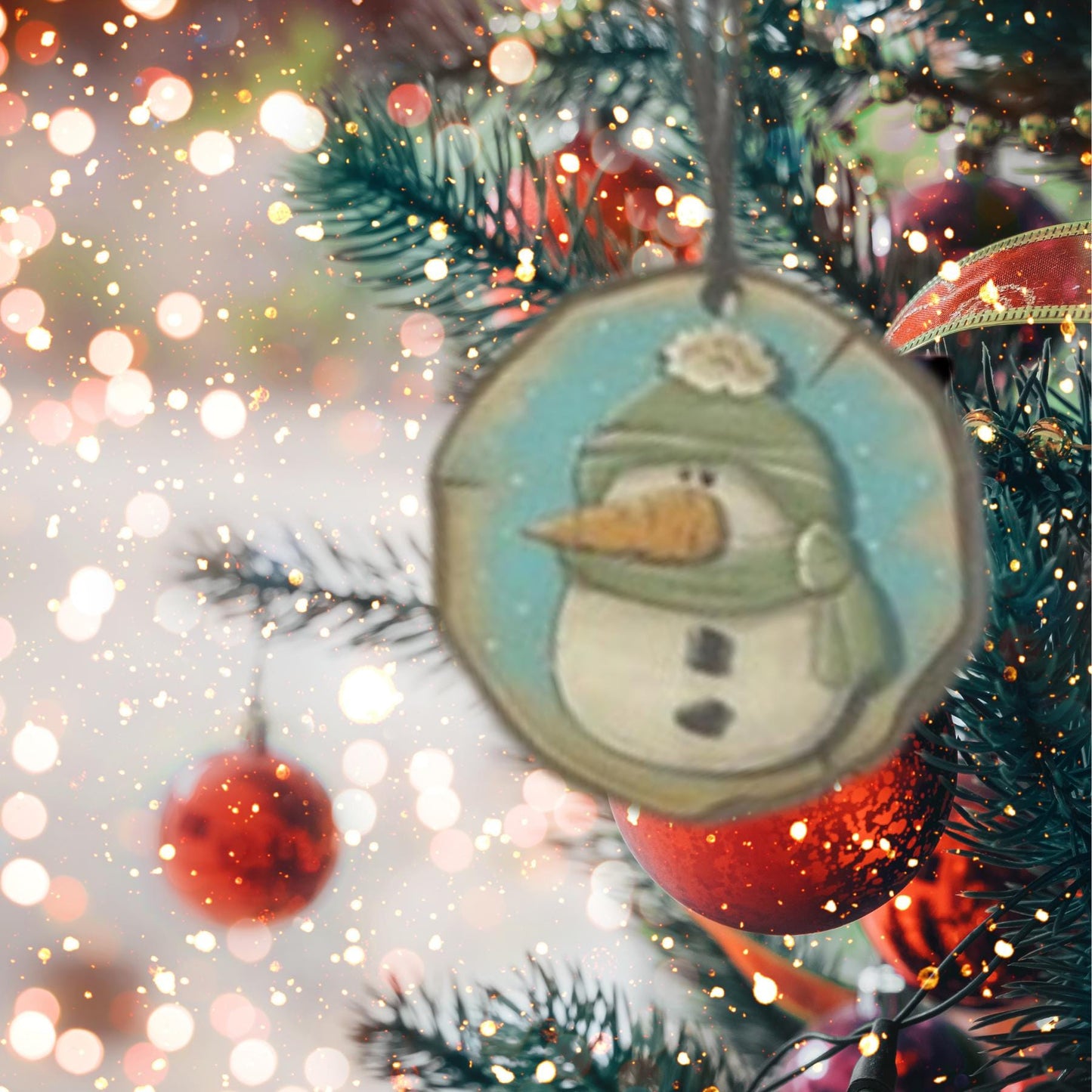 Snowman Christmas Ornament| Christmas Ornaments | Handmade Christmas Gifts | Custom