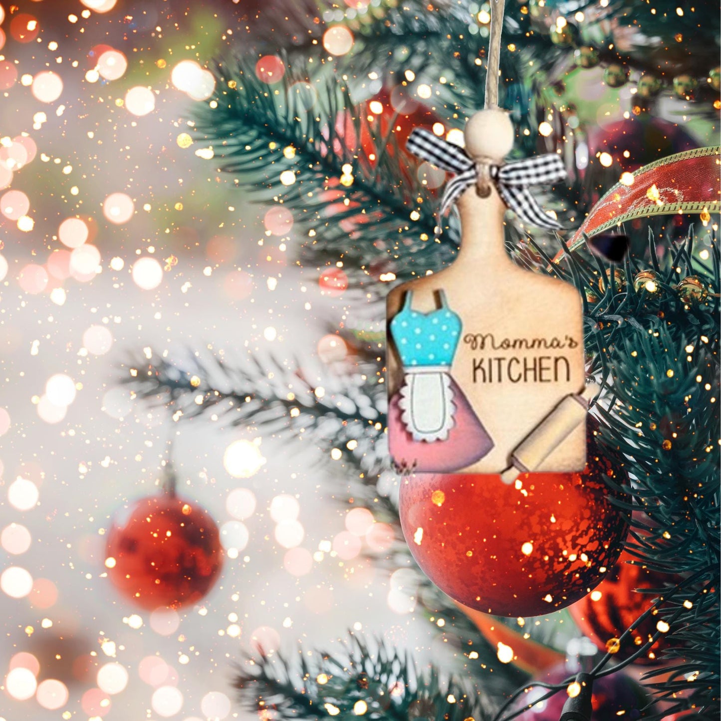Mama's Kitchen Christmas Ornament| Christmas Ornaments | Handmade Christmas Gifts | Custom
