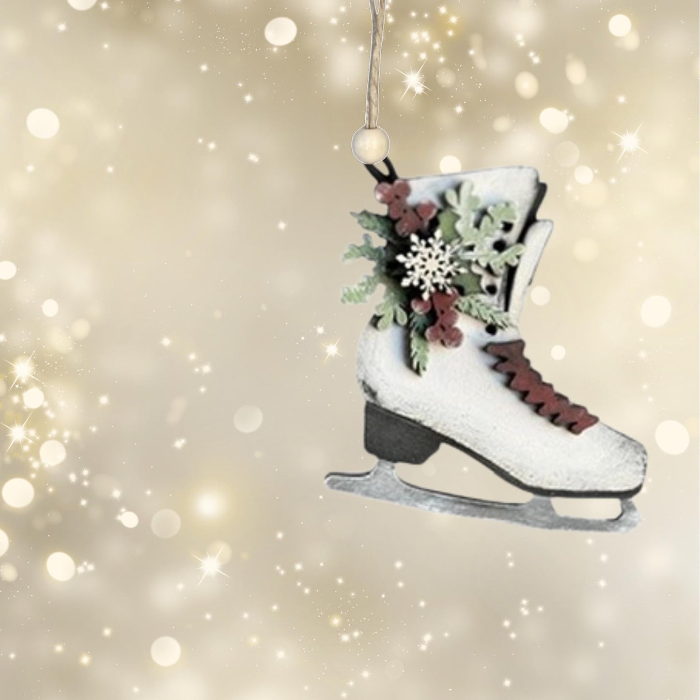 Ice Skate Christmas Ornament| Christmas Ornaments | Handmade Christmas Gifts | Custom