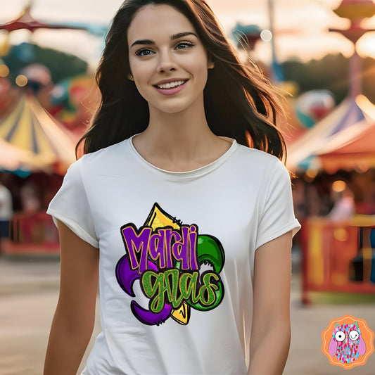 Mardi Gras T-shirt | Mardi Grad Tote| Mardi Gras Tea Towel| Travel Bag| Louisiana Festival Gift| Mardi Gras