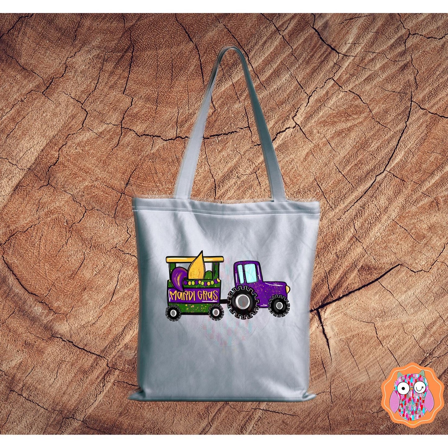 Mardi Gras Tractor and Float T-shirt | Mardi Grad Tote| Mardi Gras Tea Towel| Travel Bag| Louisiana Festival Gift| Mardi Gras