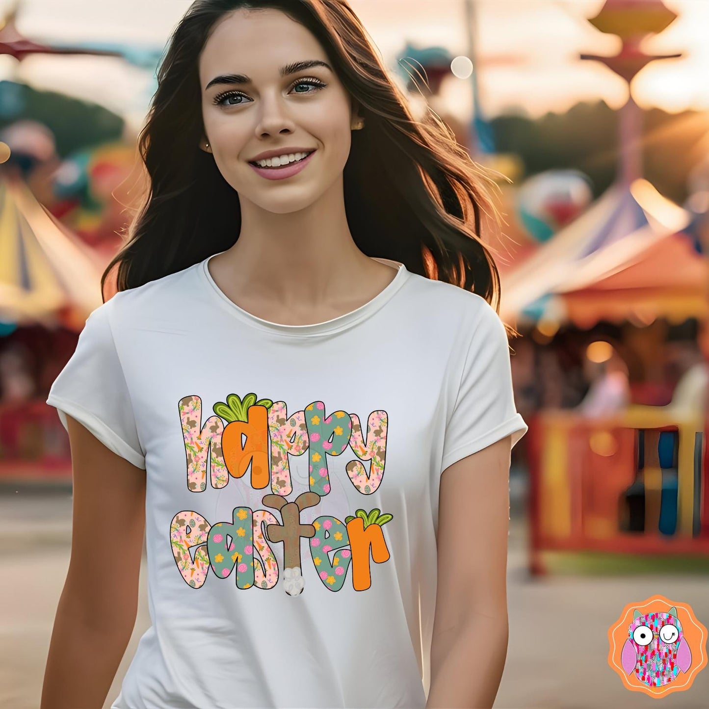 Happy Easter Carrot Easter Kids and Adult Shirt | Happy Easter Tee |Tote & Travel Bag| Tea Towel| Pillow| Easter Gift|