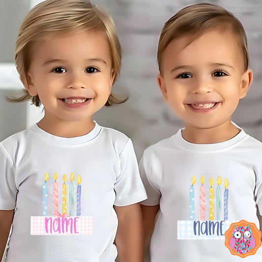 Kids Birthday Name T-Shirt |Birthday Tee |Tote & Travel Bag| Tea Towel| Hand Made Pillow|