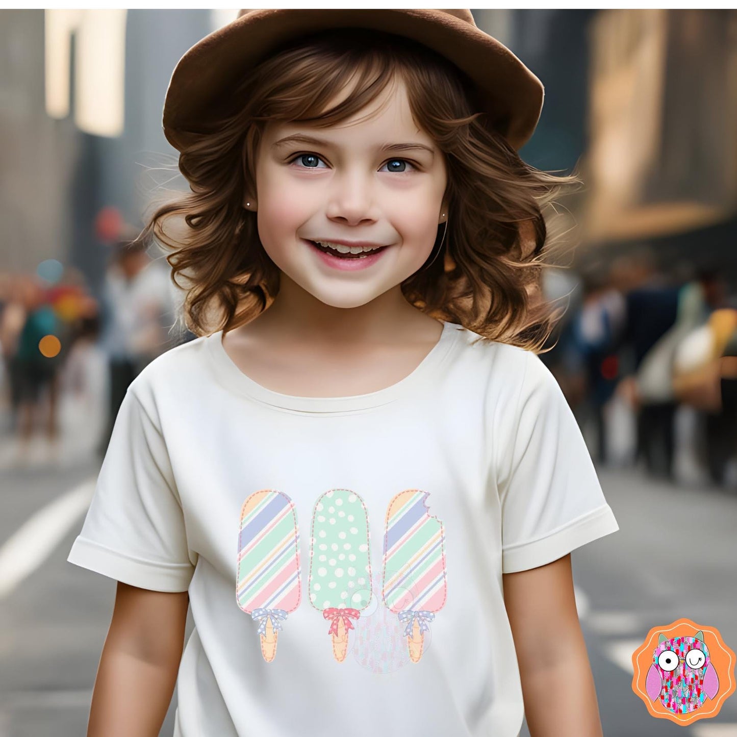 Kids Popsicle Name T-Shirt | Tee | Tote & Travel Bag| Tea Towel|  Hand Made Pillow|