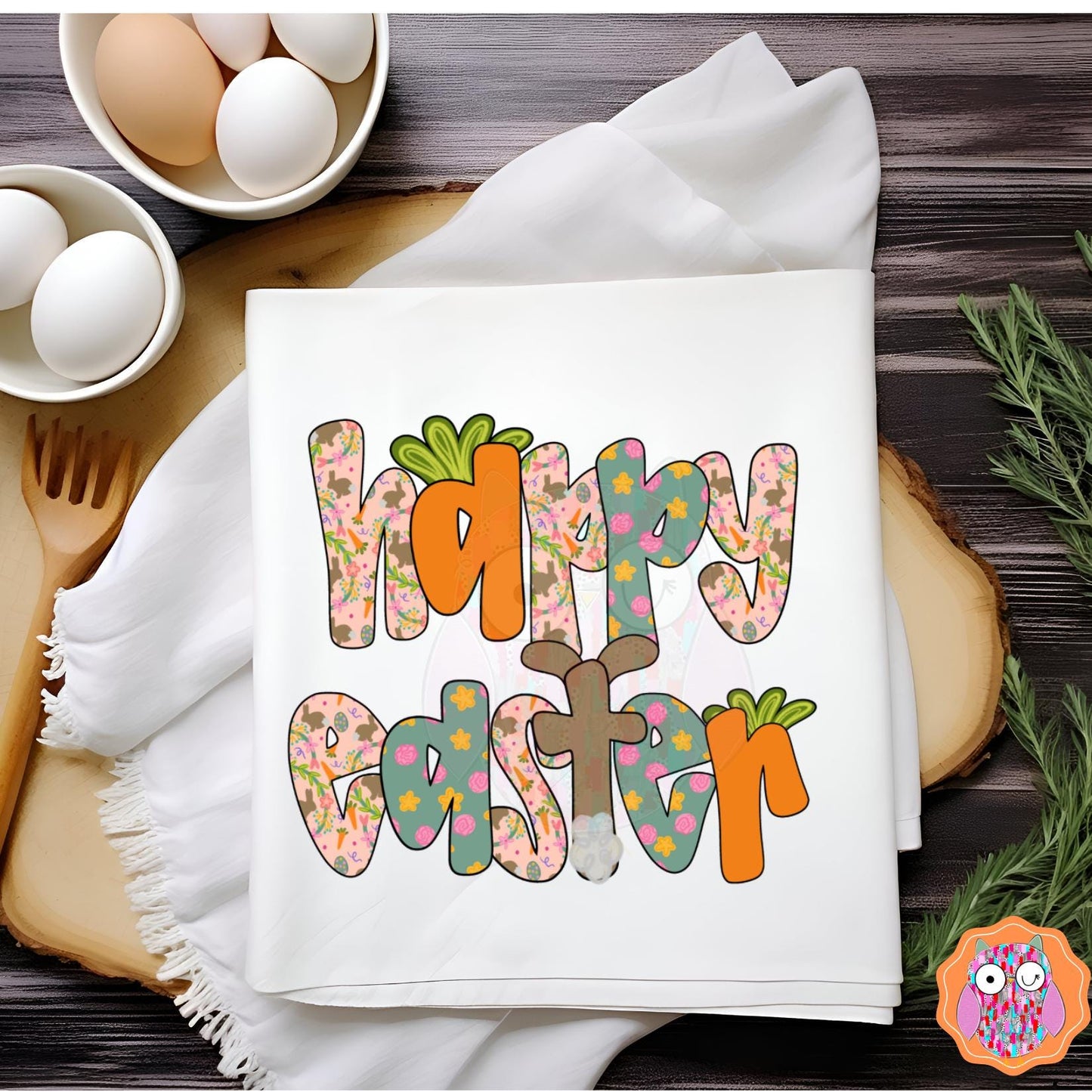 Happy Easter Carrot Easter Kids and Adult Shirt | Happy Easter Tee |Tote & Travel Bag| Tea Towel| Pillow| Easter Gift|
