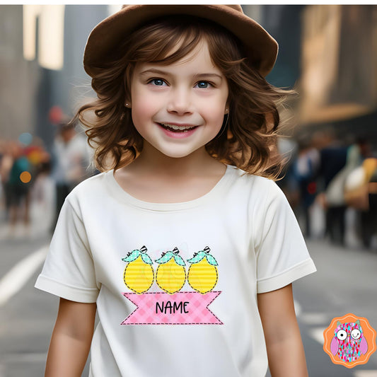 Lemon Name T-Shirt |Tee | Tote & Travel Bag| Tea Towel| Hand Made Pillow|