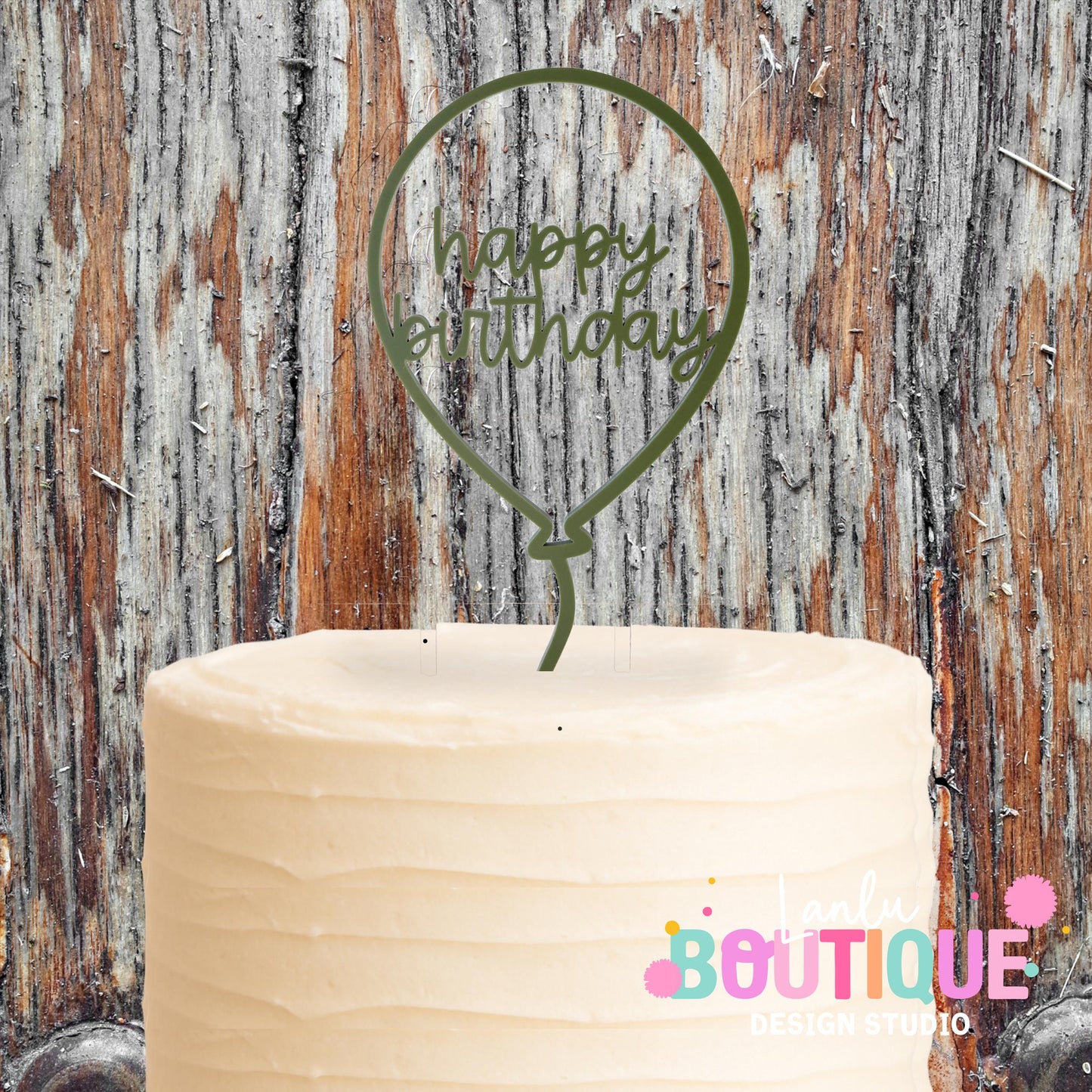 Charming Happy Birthday Balloon Cake Topper - Perfect Party Decoration, Eco-Friendly Design