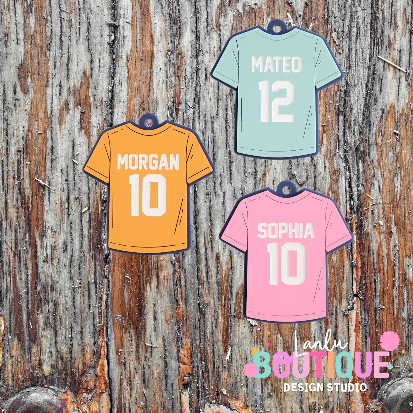 Soccer Jersey Ornament - Custom Name and Number - Sports Fan Gift - Team Spirit Decor