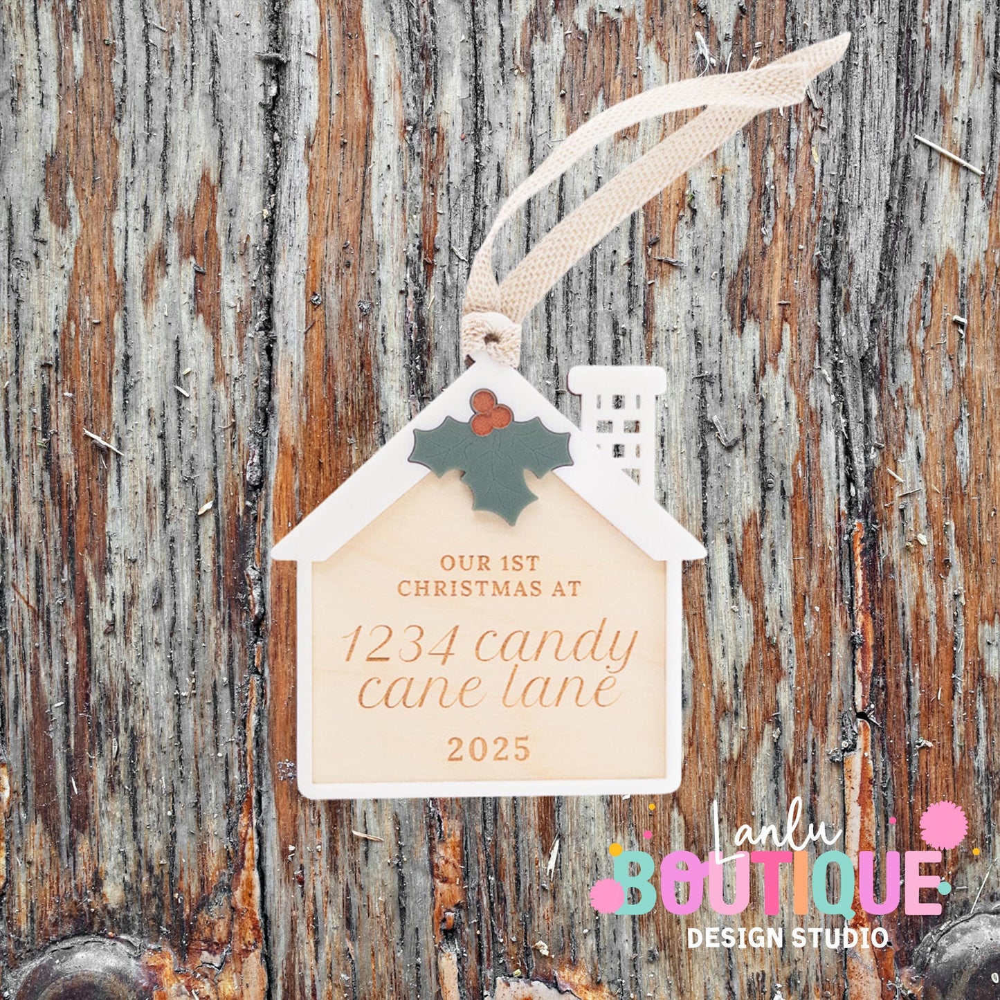 New Home Personalized Christmas Ornament 2025 - Custom First Christmas Keepsake