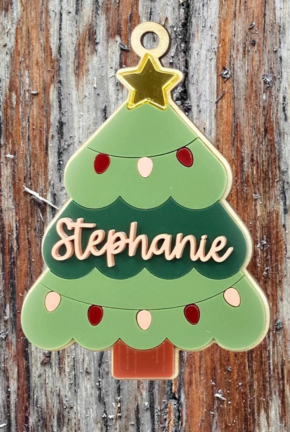 Family Tree Personalized Ornament - Custom Christmas Decoration - Unique Holiday Keepsake Gift