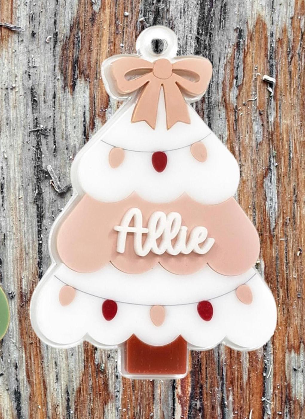 Family Tree Personalized Ornament - Custom Christmas Decoration - Unique Holiday Keepsake Gift