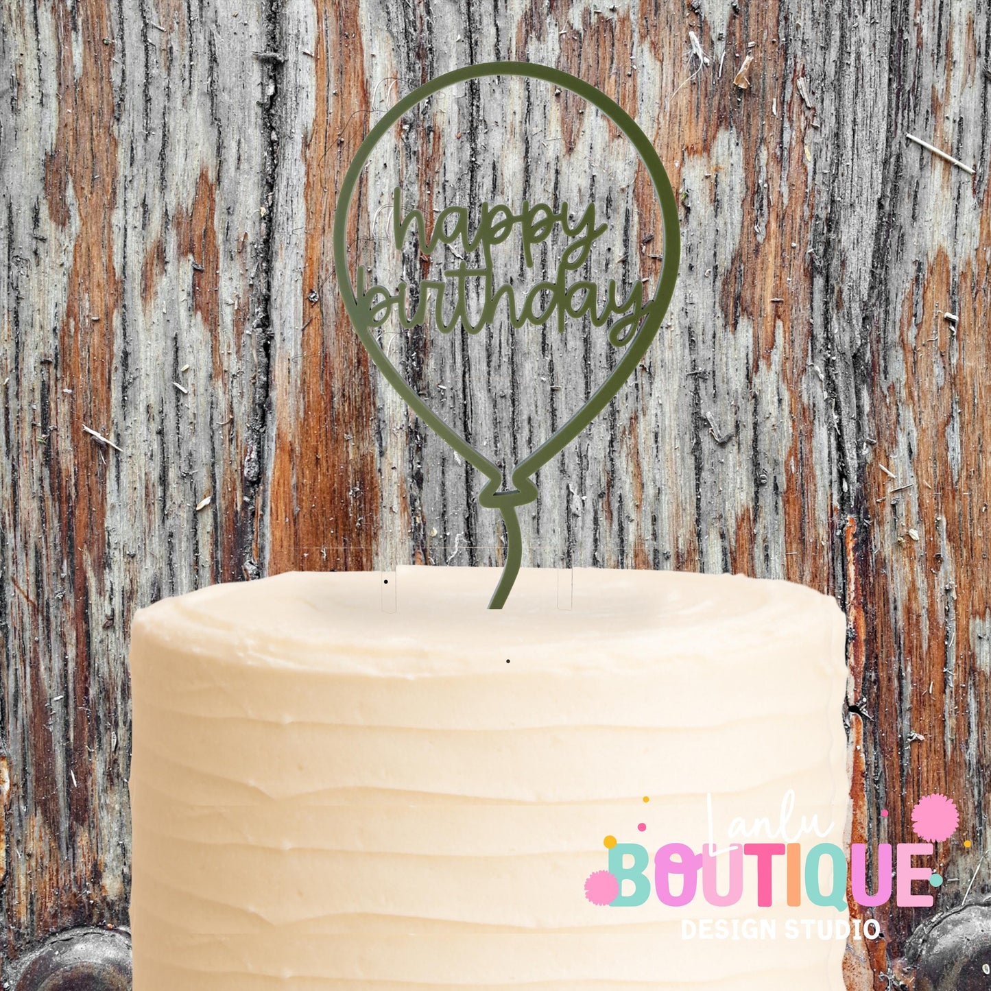 Charming Happy Birthday Balloon Cake Topper - Perfect Party Decoration, Eco-Friendly Design