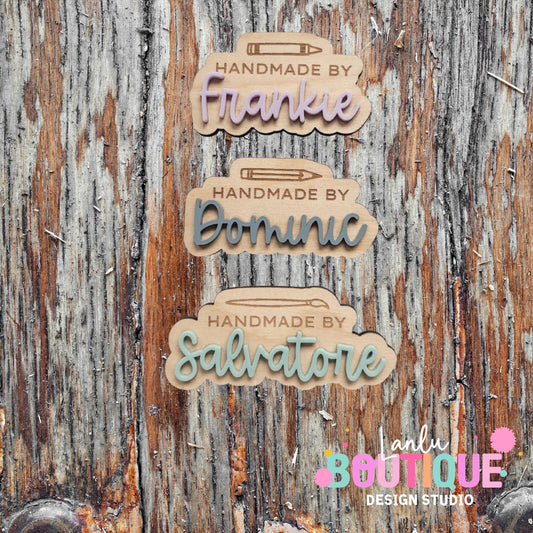 Handmade Magnet Set - Custom Name Wood Magnets - Unique Gift for Home Decor & Crafts