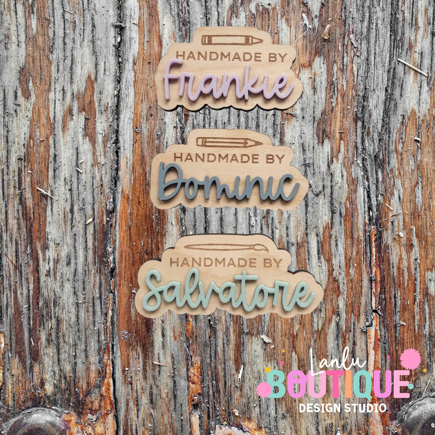 Handmade Magnet Set - Custom Name Wood Magnets - Unique Gift for Home Decor & Crafts