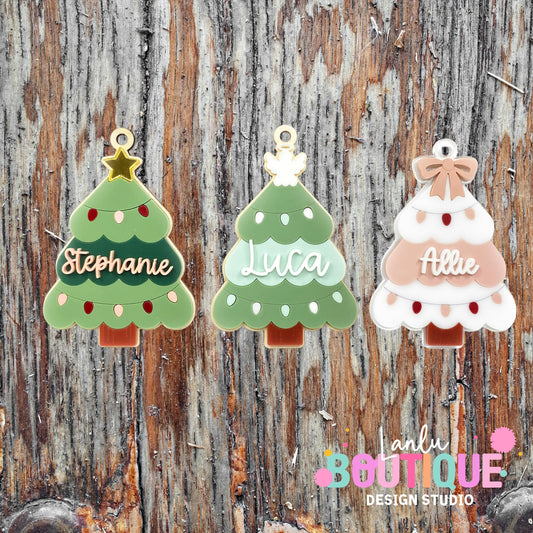 Family Tree Personalized Ornament - Custom Christmas Decoration - Unique Holiday Keepsake Gift