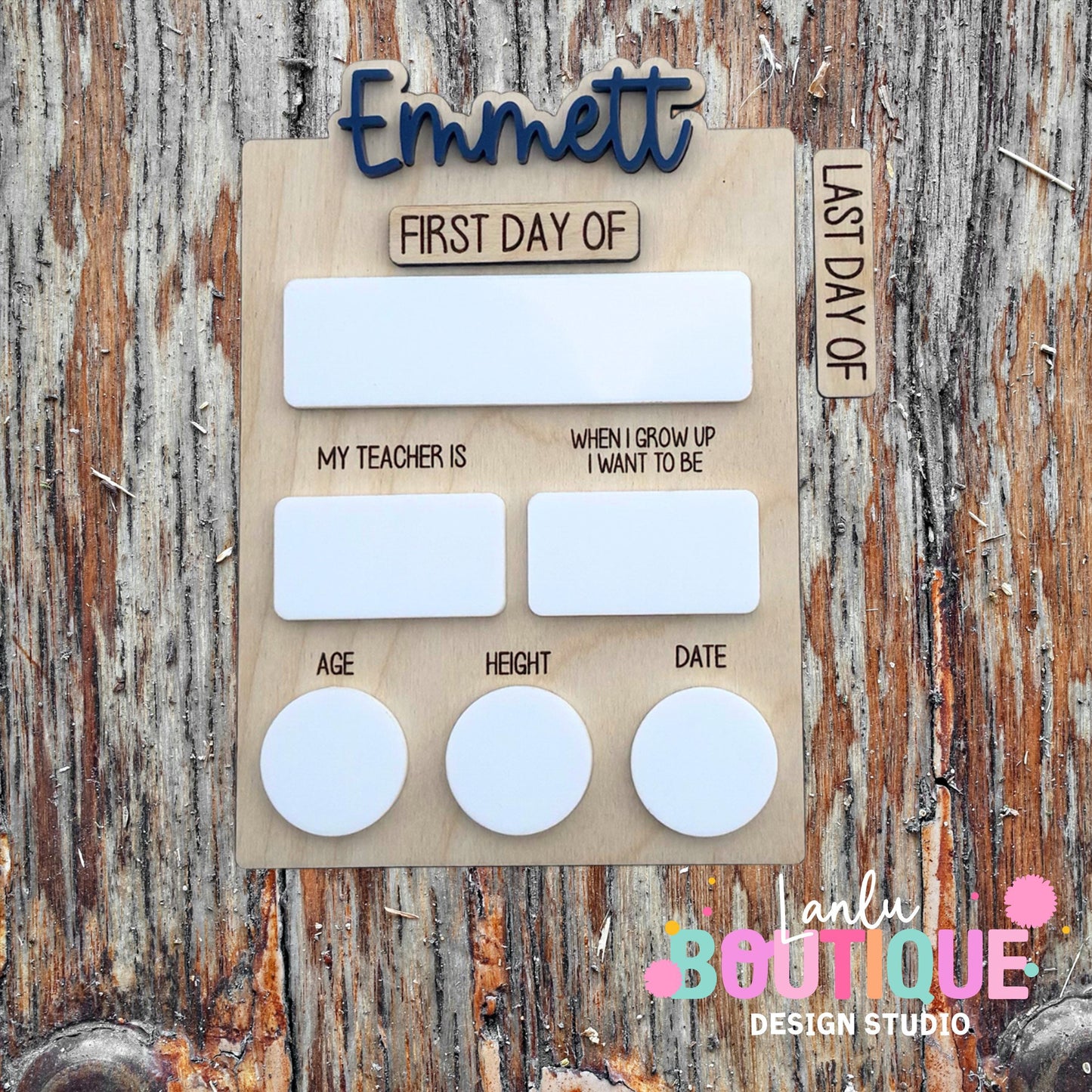 First Day of School Personalized Chalkboard Sign - Customizable Back to School Photo Prop