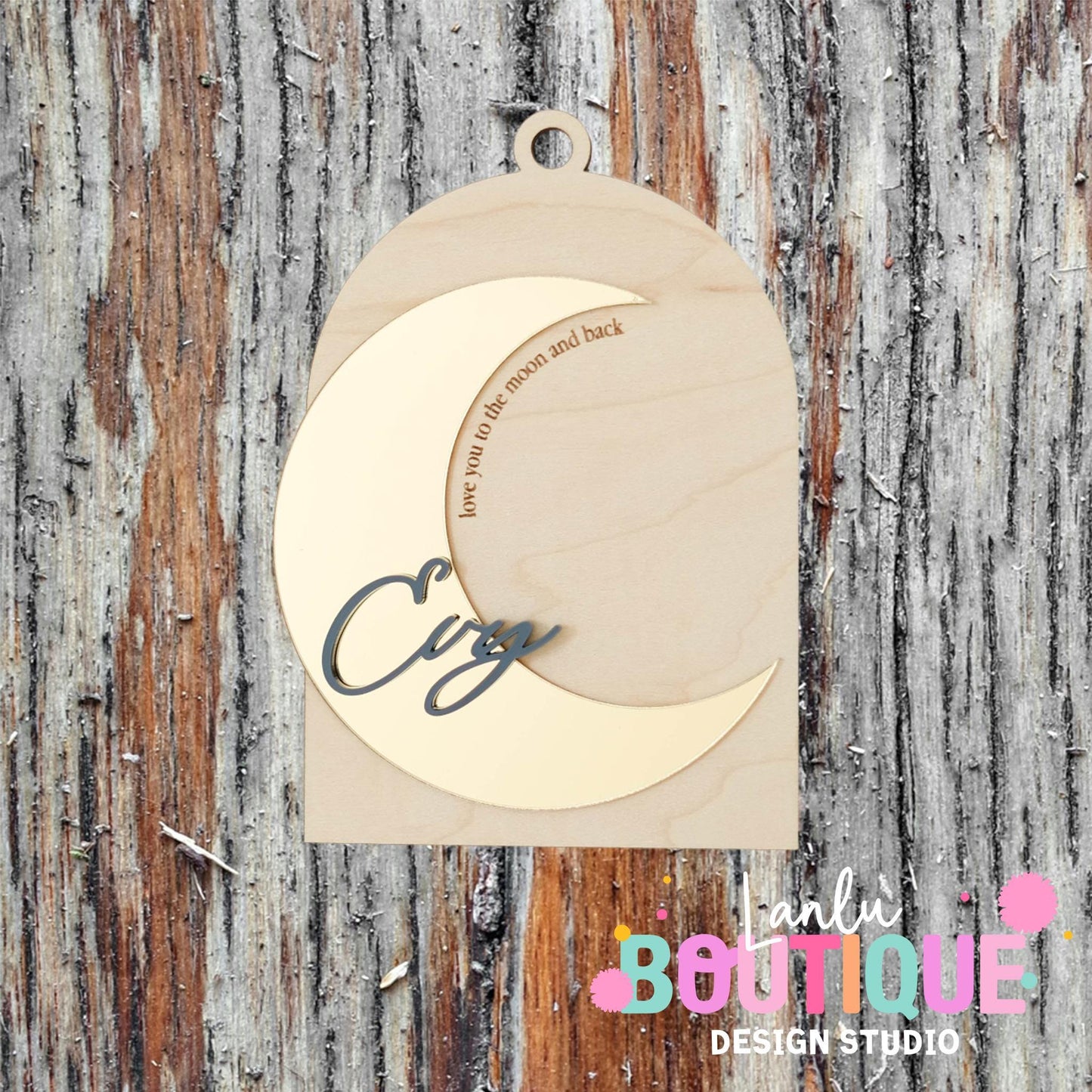 I Love You to the Moon and Back Christmas Ornament - Unique Holiday Gift
