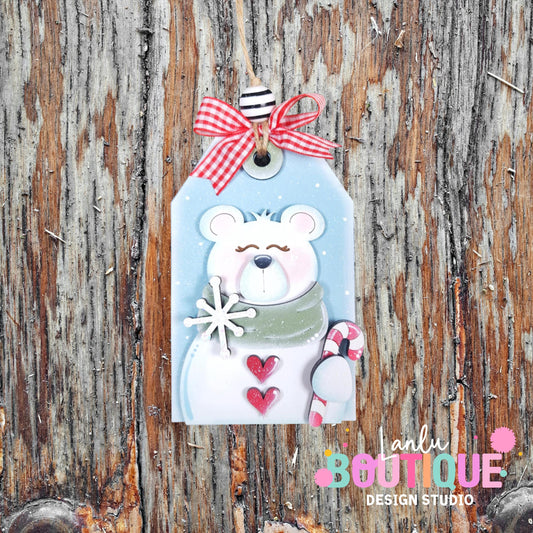 Bear Christmas Ornament - Custom Holiday Decoration Gift Idea