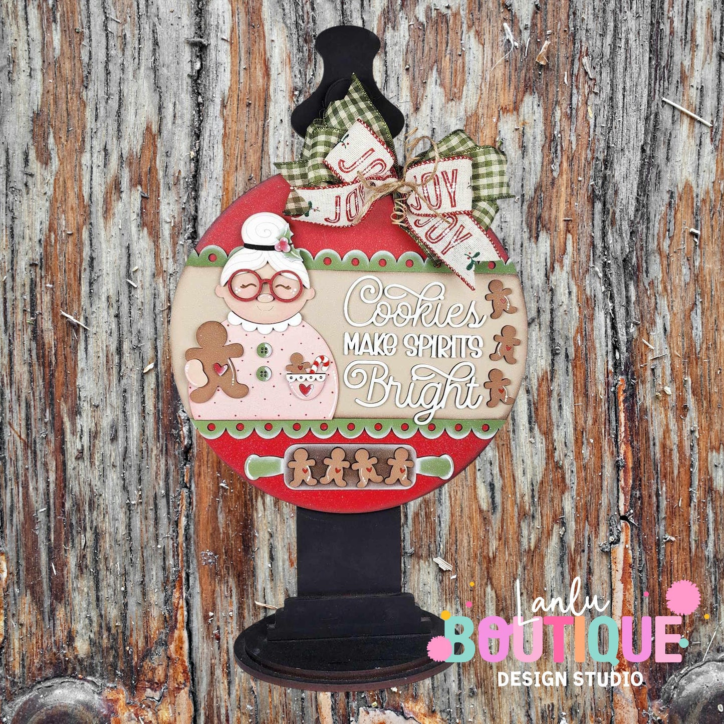 Reindeer Christmas Ornament - Unique Holiday Decor Gift - Gingerbread Cookie Design
