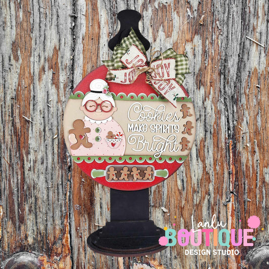 Reindeer Christmas Ornament - Unique Holiday Decor Gift - Gingerbread Cookie Design