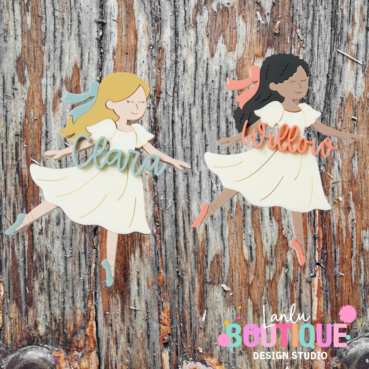 Dancing Girl Christmas Ornament - Custom Name Holiday Décor for Kids
