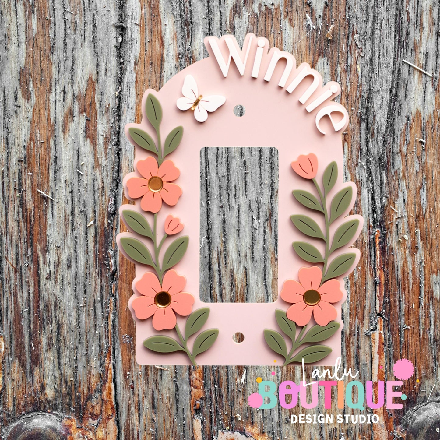 Lion and Tiger Switch Plate Cover for Nursery Room Decor | Custom Kids' Light Switch Plate