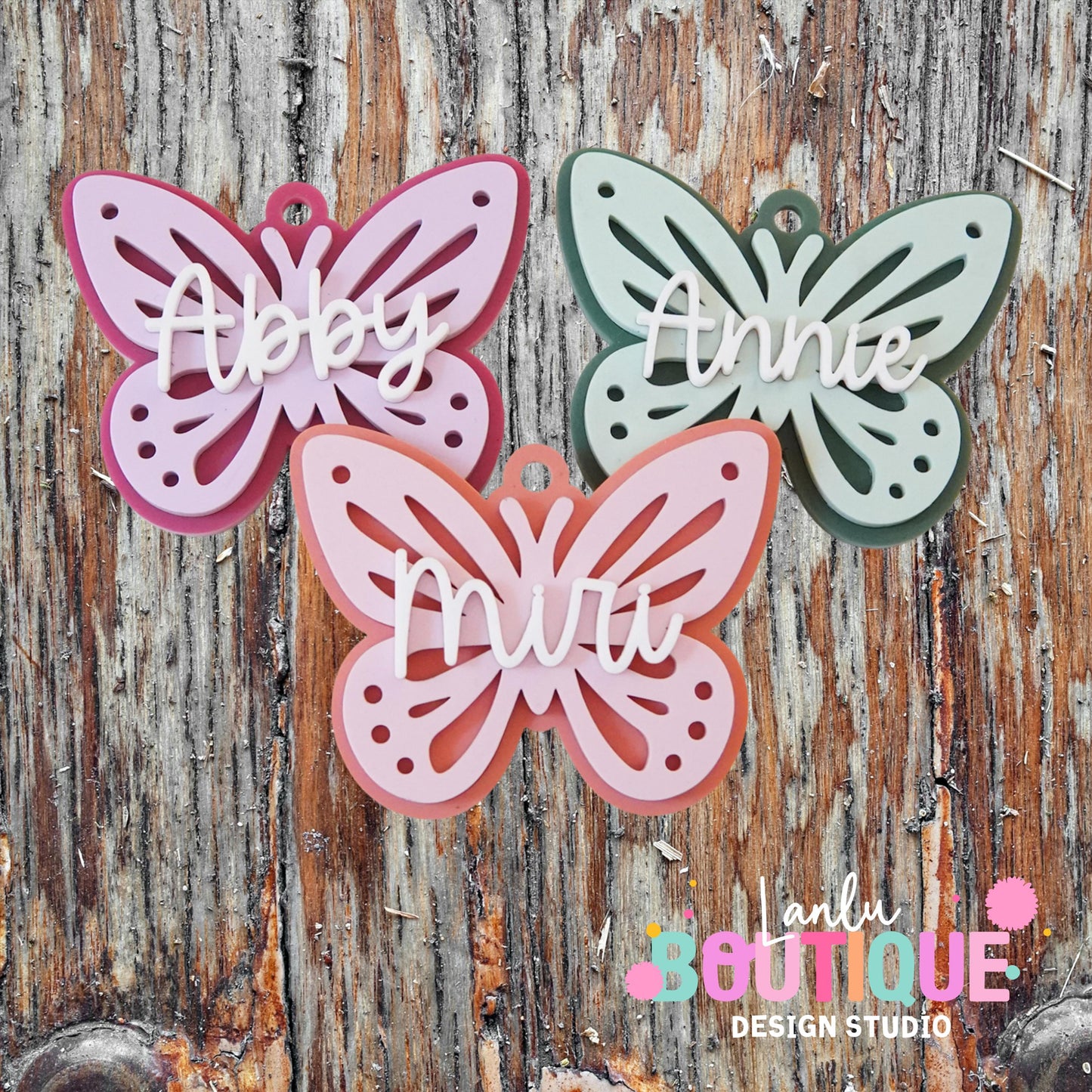 Butterfly Christmas Ornament - Custom Name Decoration for Holiday Tree