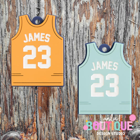 Basketball Christmas Ornament - Customizable Jersey Keepsake Gift