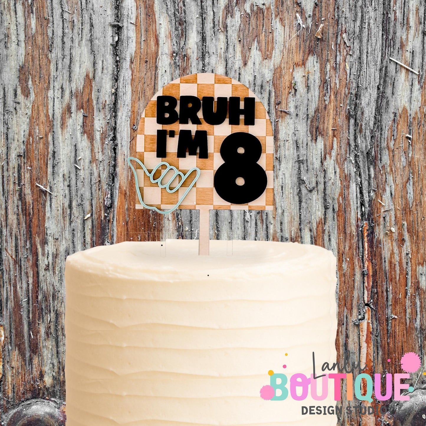 Bruh Birthday Cake Topper - Custom Birthday Decoration for Kids Parties