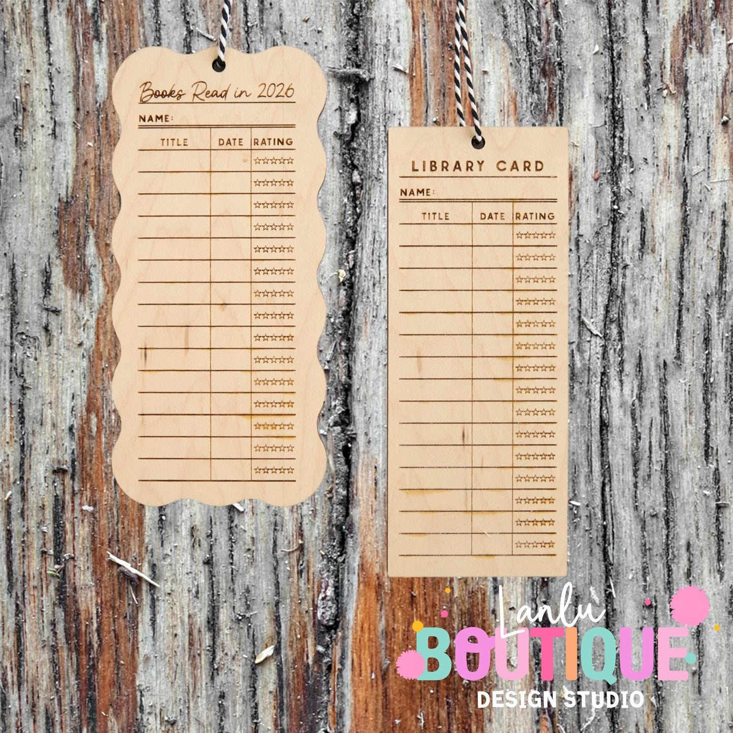 Book Tracker Ornament | Handmade Family Gift | Christmas Holiday Keepsake | New Year Resolution