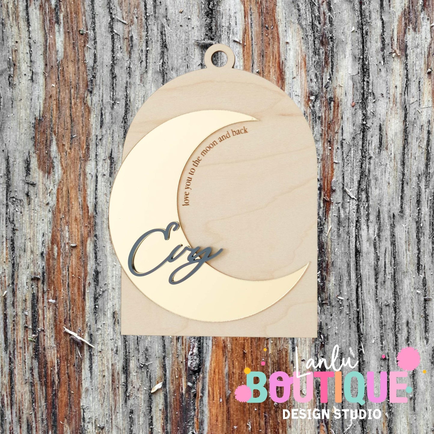 I Love You to the Moon and Back Christmas Ornament - Unique Holiday Gift