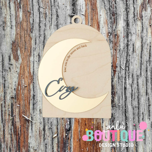 I Love You to the Moon and Back Christmas Ornament - Unique Holiday Gift