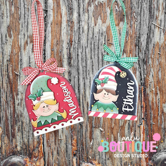 Layered Elf Christmas Ornaments | Personalized Holiday Decor | Custom Christmas Gifts