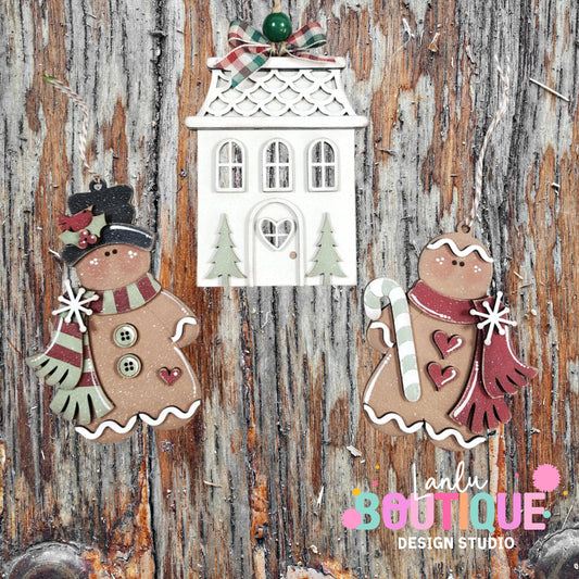 Gingerbread Christmas Ornaments - Custom Holiday Decor Perfect for Your Tree