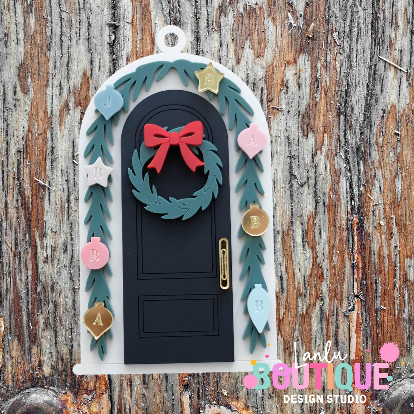 Handmade Christmas Door Ornament - Festive Holiday Decor for Home & Unique Gift