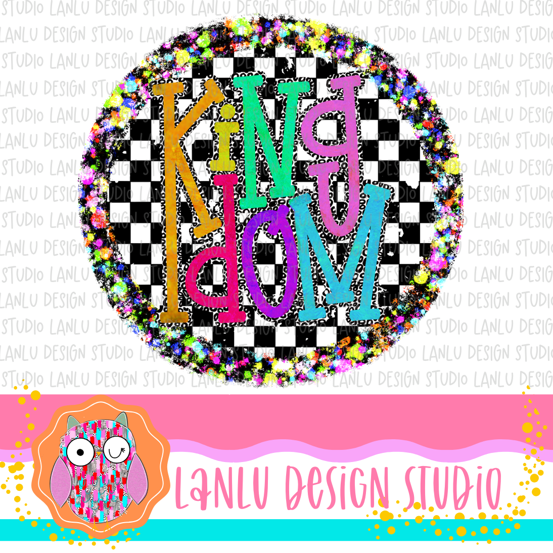 Preppy Brights Checkered Mascot PNG | Kingdom