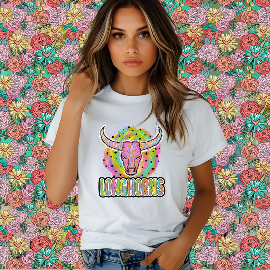 90'S GIRL NOSTALGIA MASCOT TEE | LONGHORNS