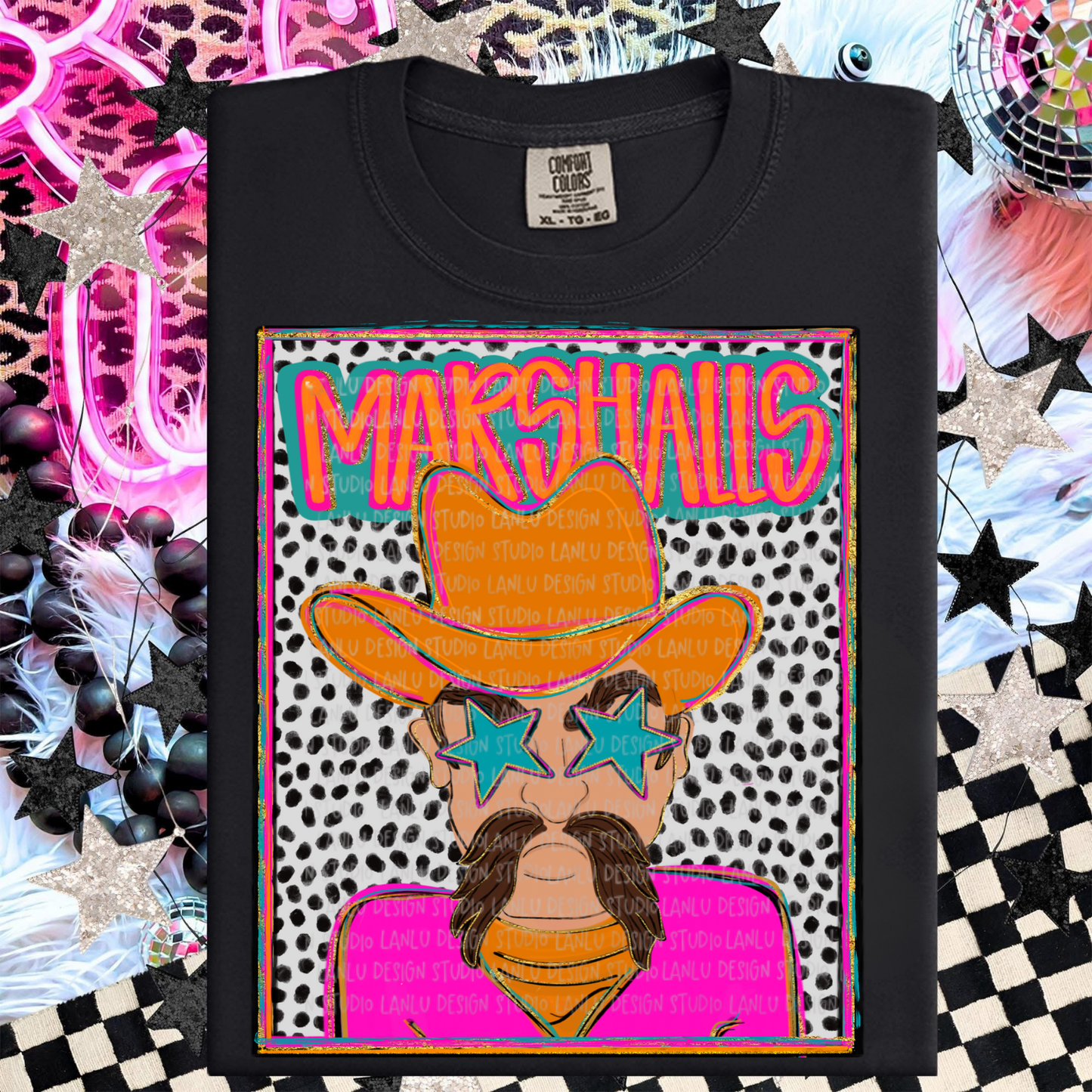 MARSHALLS PREPPY MASCOT PORTRAIT TEE | TEAM SPIRIT| GAME DAY