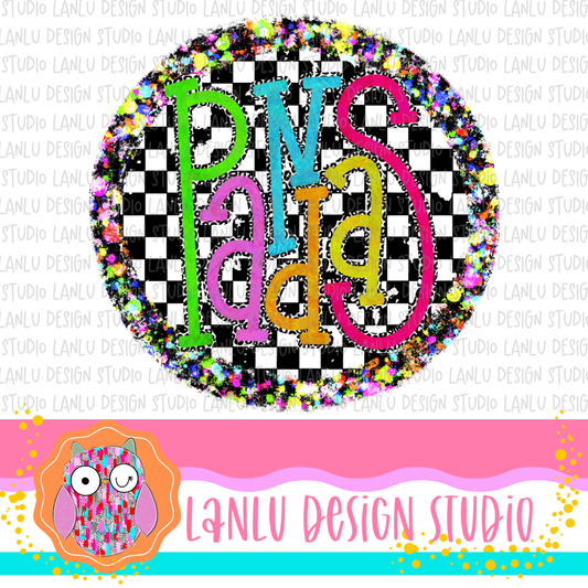 Preppy Brights Checkered Mascot PNG | Pandas