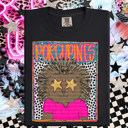 PORCUPINES PREPPY MASCOT TEE | TEAM SPIRIT| GAME DAY