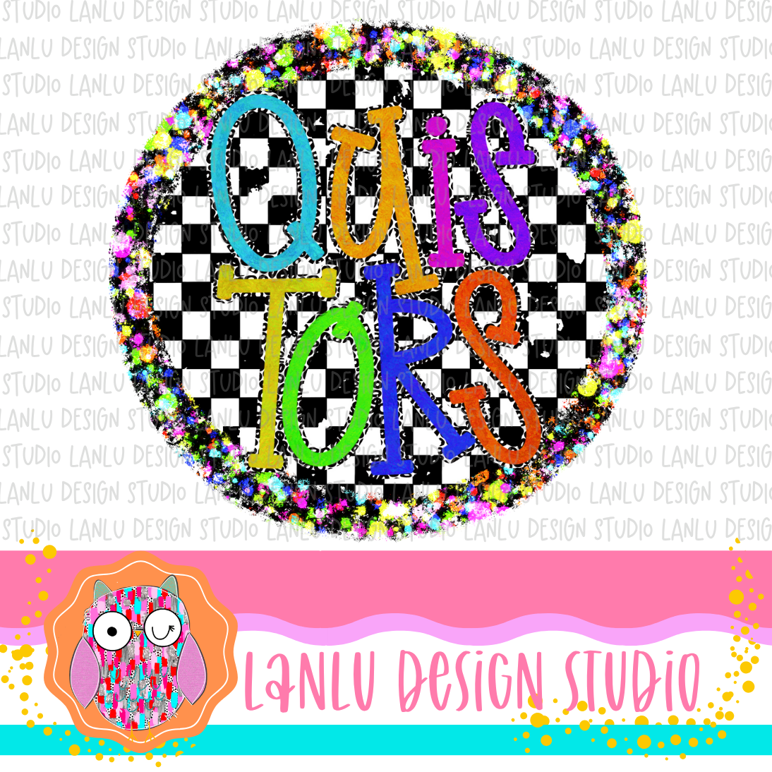 Preppy Brights Checkered Mascot PNG | Quistors