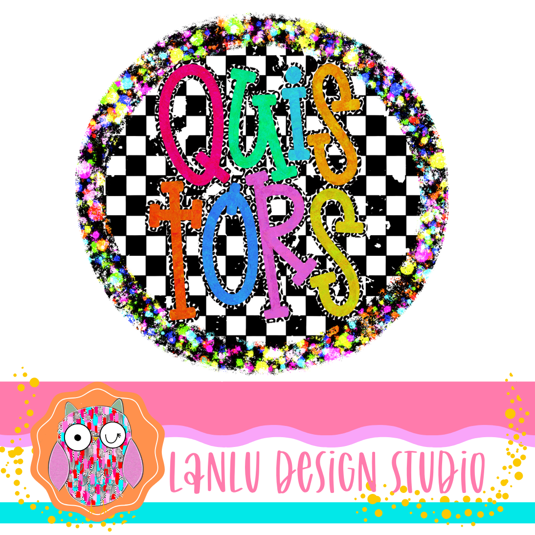 Preppy Brights Checkered Mascot PNG | Quistors