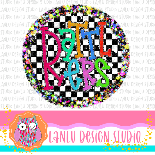 Preppy Brights Checkered Mascot PNG |Rattlers I