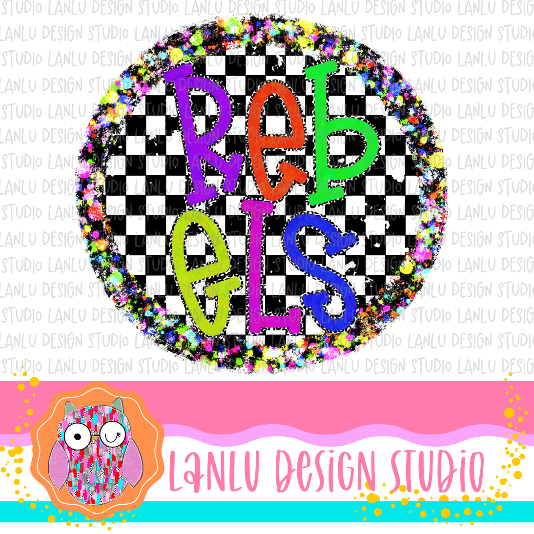 Preppy Brights Checkered Mascot PNG | Rebels II