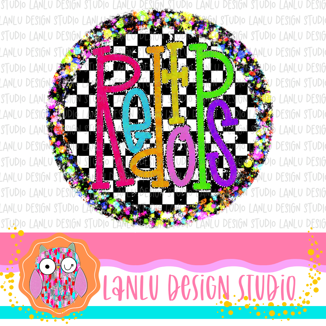 Preppy Brights Checkered Mascot PNG | Redtops