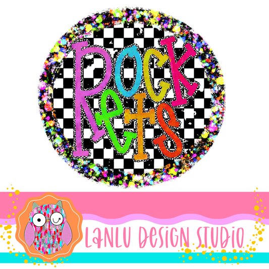 Preppy Brights Checkered Mascot PNG |Rockets III