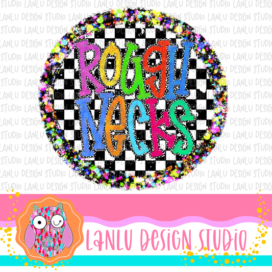 Preppy Brights Checkered Mascot PNG | RoughnecksII